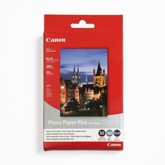 Foto papīrs Canon Inkjet 10x15 SG-201 Satin 260g 50 lapas