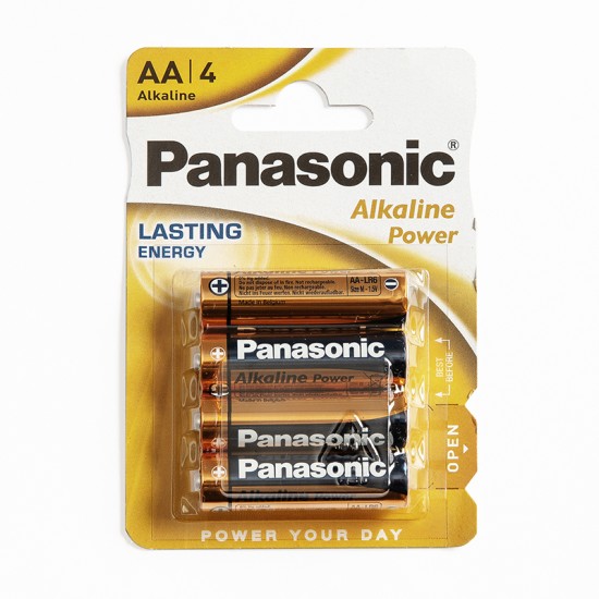 Baterijas Panasonic Alkaline Power AA/LR6-4BP 1.5V